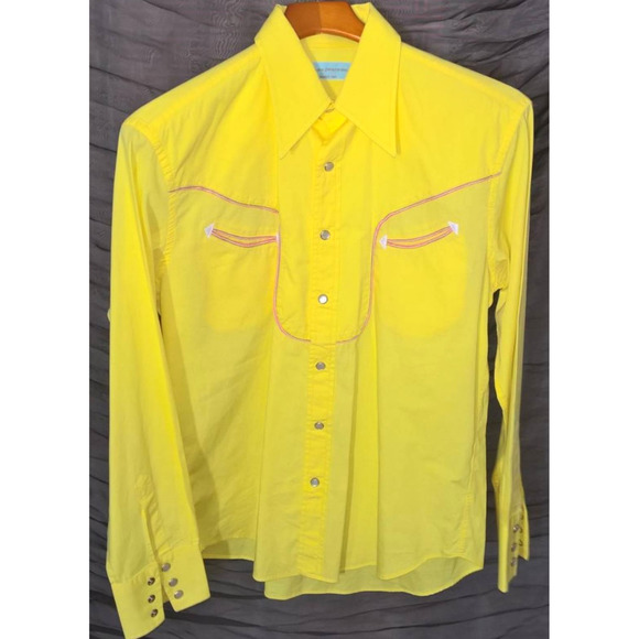 Vintage Alessandro Gherardeschi Western Style Shirt Sz M - Picture 1 of 6